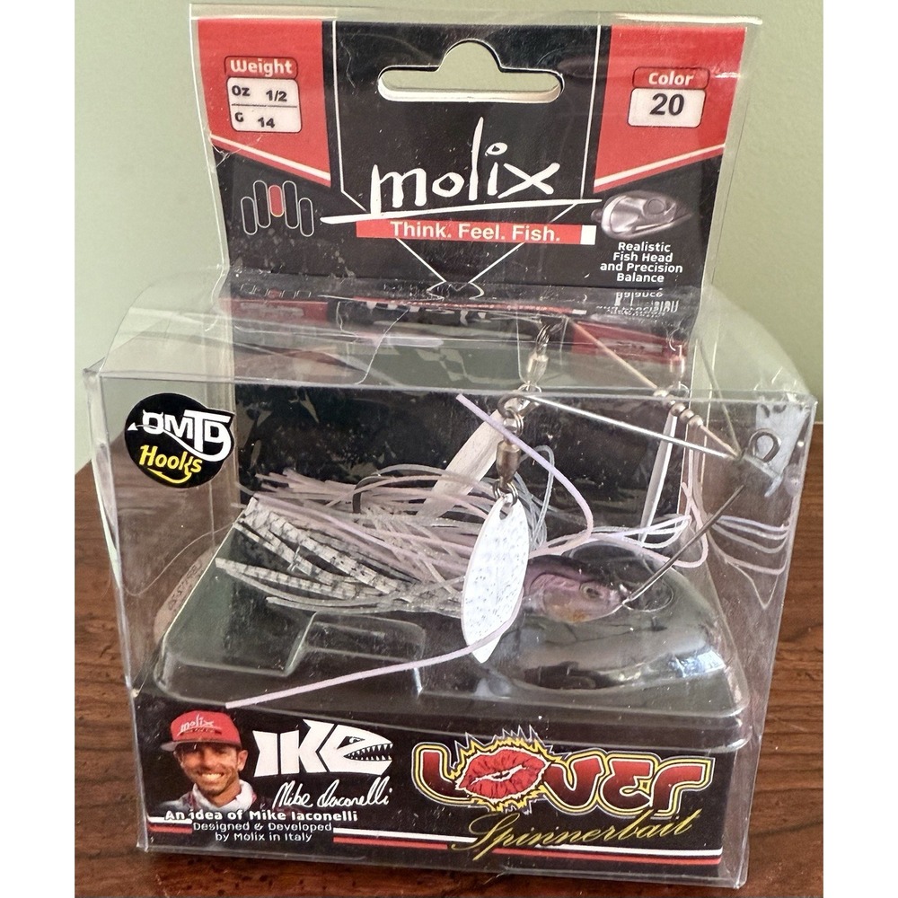 Molix Lover Spinnerbait fishing lure designed by Mike Iaconelli 1/2oz New Purple